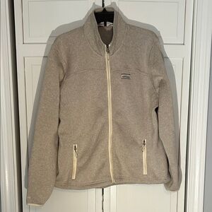 Orvis Taupe Full-Zip Fleece/sweatshirt Jacket men’s XL
